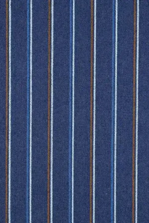 Achat Immédiat Jeans Rayures tissées | Poppy Fabrics – indigo