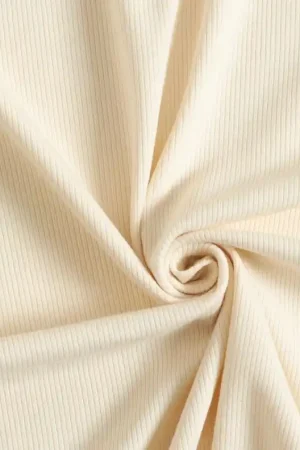 Achat Immédiat Jersey finement côtelé écru – nature