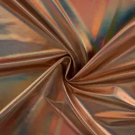 Bon Plan Tissu Lamé métallisé uni Cuivre - Par 10 cm