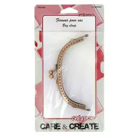 Achat Immédiat Fermoir pour sac 125 mm Bronze - Care & Create