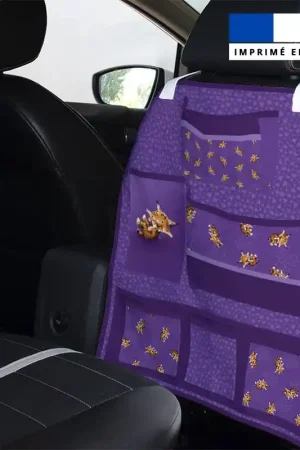 Achat Immédiat Patron pour organisateur de voiture motif bébé lynx + Coupon pochette Offert - Création Stillistic