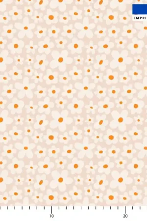 Achat Immédiat Petite marguerite rétro vintage - Fond rose clair