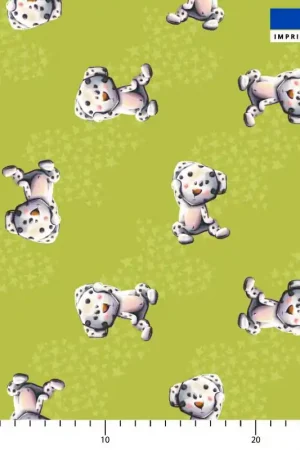Achat Immédiat Bébé dalmatien - Fond vert - Création Stillistic