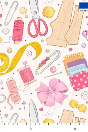 Accessoires de mercerie - Fond blanc Vente Flash