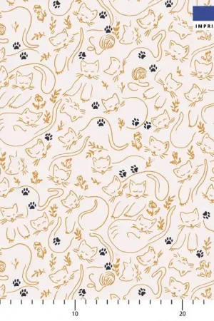Achat Immédiat Chat endormis - Fond rose - Création Andréa Leonelli