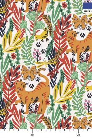 Achat Immédiat Chat des champs - Fond blanc - Création Andréa Leonelli