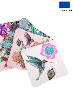 Achat Immédiat Coupon lingettes lavables motif paradis - Création Lili Bambou Design