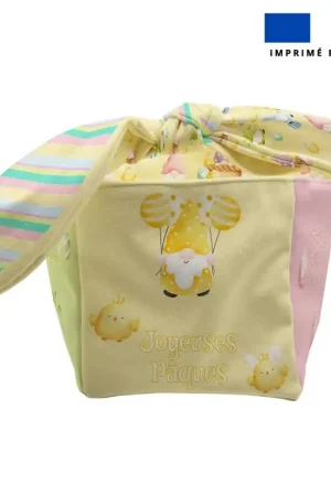 Achat Immédiat Panier motif gnome de Pâques