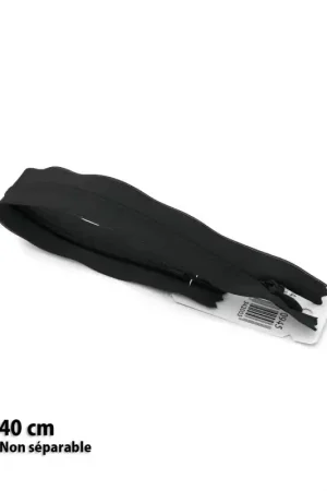 Achat Immédiat Fermeture Eclair ® invisible noir 40cm