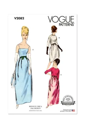 Achat Immédiat Patron Vogue 2082 B5 – Robe et boléro pour femme