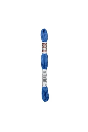 Meilleure Vente Echevette 10m DMC Fil retors mat canevas tapisserie 100% coton bleu 2122