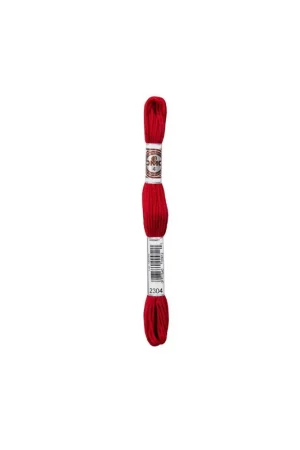 Prix Promo Echevette 10m DMC Fil retors mat canevas tapisserie 100% coton rouge 2304