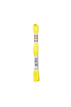 Pas Cher Echevette 10m DMC Fil retors mat canevas tapisserie 100% coton jaune 2307