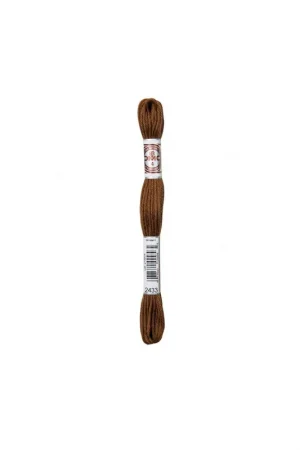 Achetez Aujourd’hui Echevette 10m DMC Fil retors mat canevas tapisserie 100% coton marron 2433