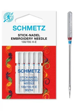 5 aiguilles universelles à broder Schmetz 130/705 H-Etaille 90 Prix Bas