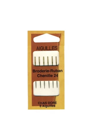 6 aiguilles à broder pour ruban Commande En Gros