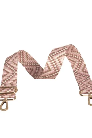 Vente Flash Bandoulière zig zag 4x135cm rose layette