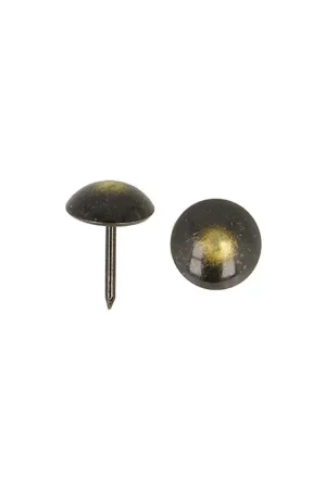 Nouvel Arrivage Clous tapissiers - 1000 pièces noir/centre or 12mm