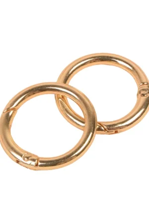Marque Lot de 2 anneaux de sac métal 33,4mm or