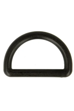Anneaux en D pour Sangle / bandoulière sac 32mm noir Artisanat
