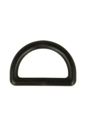 Anneaux en D pour Sangle / bandoulière sac 25mm noir Nouvelle Collection