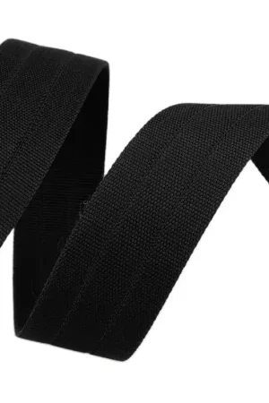 Must-Have Sangle gros grain 30mm noir au mètre