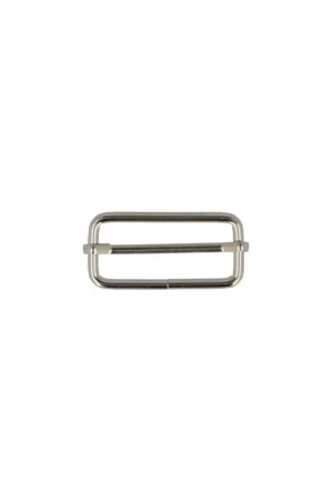 Lot de 2 boucles de réglages 3,8cm couleur argent Marque