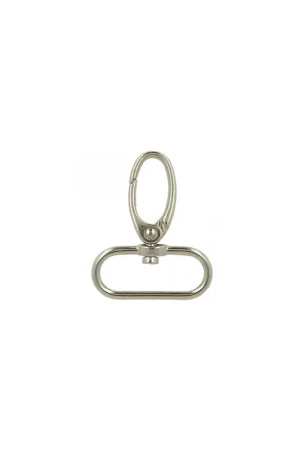 Mousqueton 30mm couleur argent Original