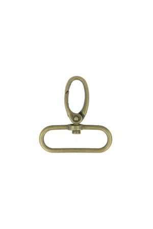 Promotion Mousqueton 40mm couleur or antique