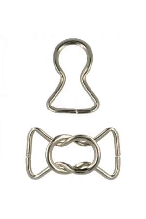 Authentique Lot de 2 sets clip ceinture et bagagerie en métal 2,8cm
