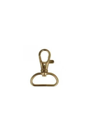 Lot 2 mousquetons sangle couleur or antique 2,5cm En Vogue