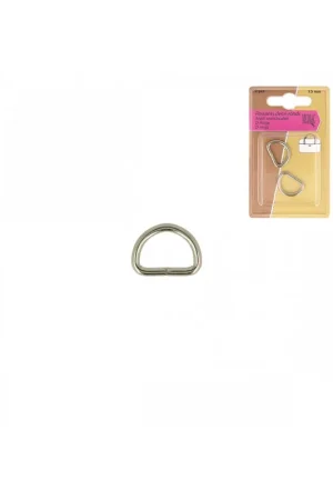 Vente Directe Lot de 2 passants demi-ronds argent 15mm