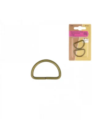 Acheter Direct Lot de 2 passants demi-ronds or antique 25mm