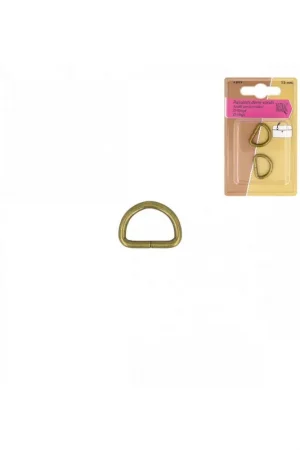 Achetez Aujourd’hui Lot de 2 passants demi-ronds or antique 15mm