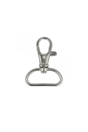 Meilleur Choix Lot 2 mousquetons sangle couleur argent 2,5cm