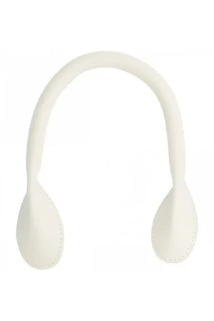 En Vogue Lot de 2 anses de sac modernes 38 cm blanc