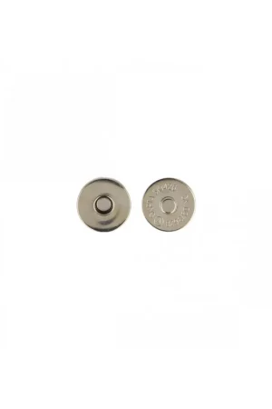 Solde Lot de 2 fermoirs magnet à rivets couleur argent 19mm