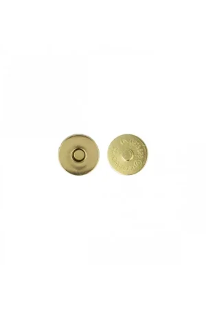 Meilleure Vente Lot de 2 fermoirs magnet à rivets couleur or 19mm