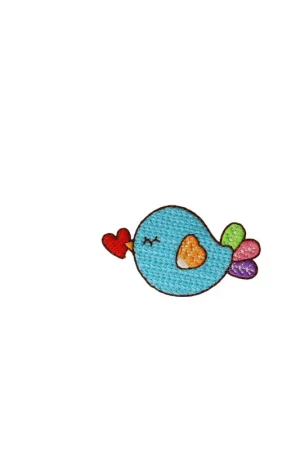 Achat Immédiat Ecusson thermocollant petits motifs rigolos 5,5cm x 3,5cm oiseau