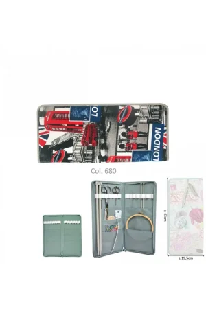 Quantité Limitée Pochette aiguilles à tricoter 43cmx20cm Londres
