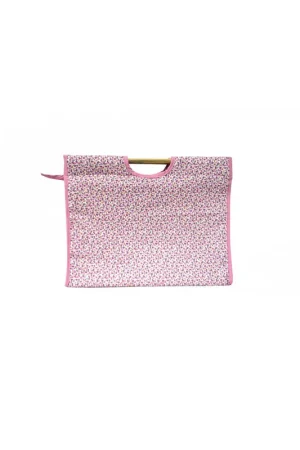 Sac à tricot en tissu matelassé 42cm liberty mauve Paiement Sécurisé