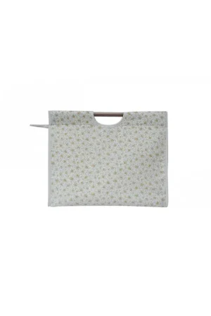 Sac à tricot en tissu matelassé 42cm liberty blanc Prix Choc