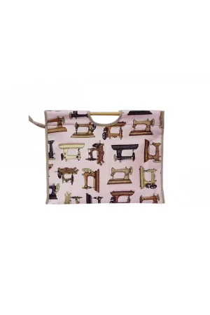 Remise Sac à tricot en tissu matelassé 42cm machine à coudre rose