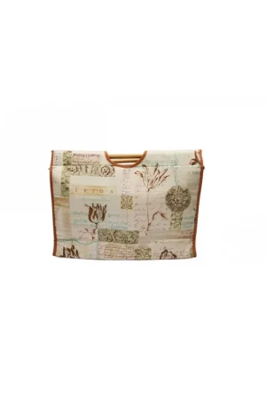 Sac à tricot en tissu matelassé 42cm fleurs anciennes Petit Prix