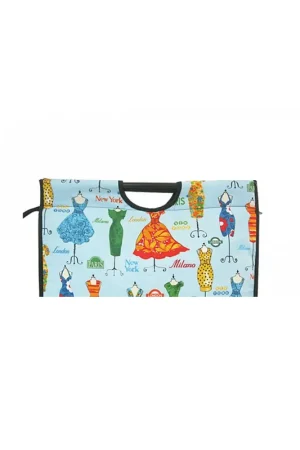 Sac à tricot en tissu matelassé 42cm robes multicolores sur mannequins Vente Directe