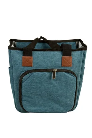 Achat Immédiat Sac tricot bleu roi 23x26x14cm