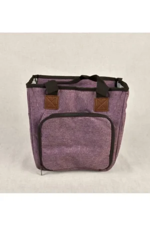 Sac tricot violet lilas 23x26x14cm Quantité Limitée
