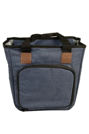Premium Sac tricot bleu marine 23x26x14cm