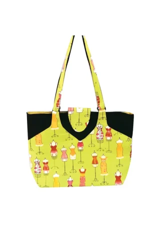 Sac couture/tricot 35cmx11cmx38cm couture anis Dernière Chance