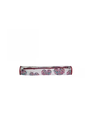 Sac à aiguilles à tricoter en tissu matelassé 45cm cœurs en fleurs rouges Expédition Rapide